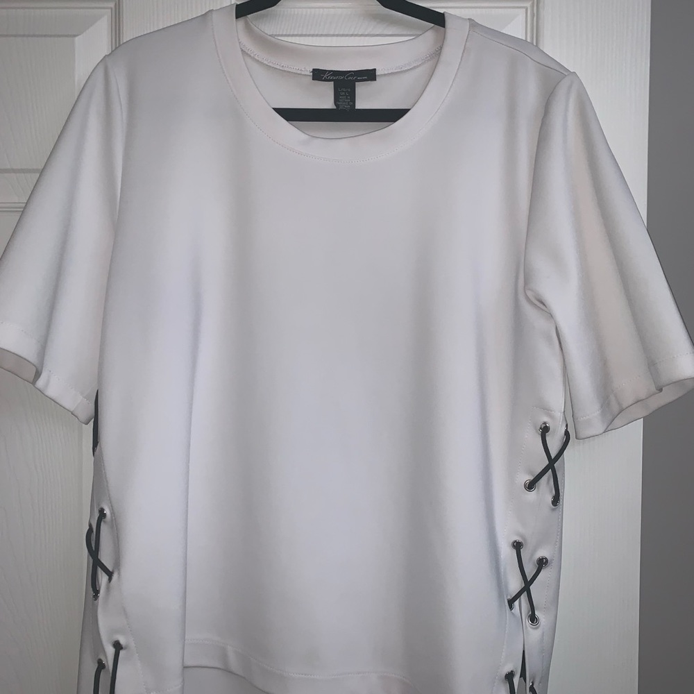 Kenneth Cole Lace-Up Top